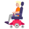 Person in Motorized Wheelchair- Medium-Light Skin Tone emoji on Microsoft